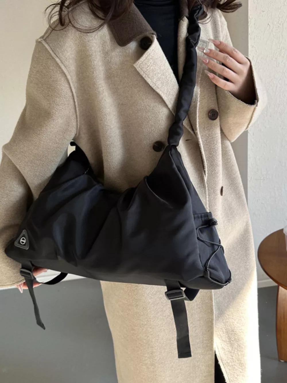 Casual Ruched Shoulder Crossbody Bag, image 3