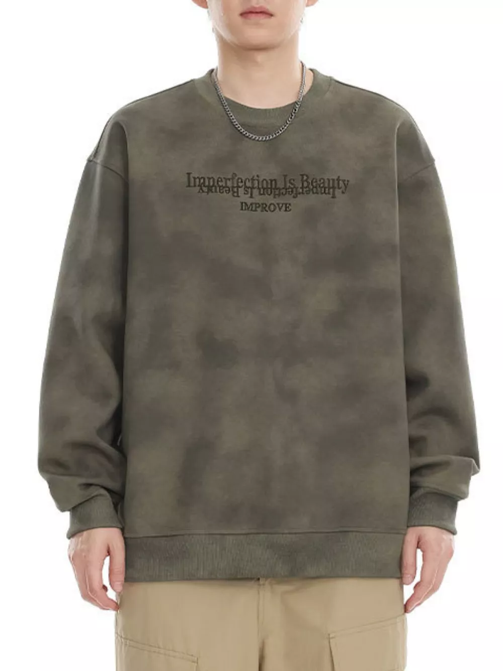 Men's Plus Size Letter Long Sleeve Casual Sweatshirt, image 5