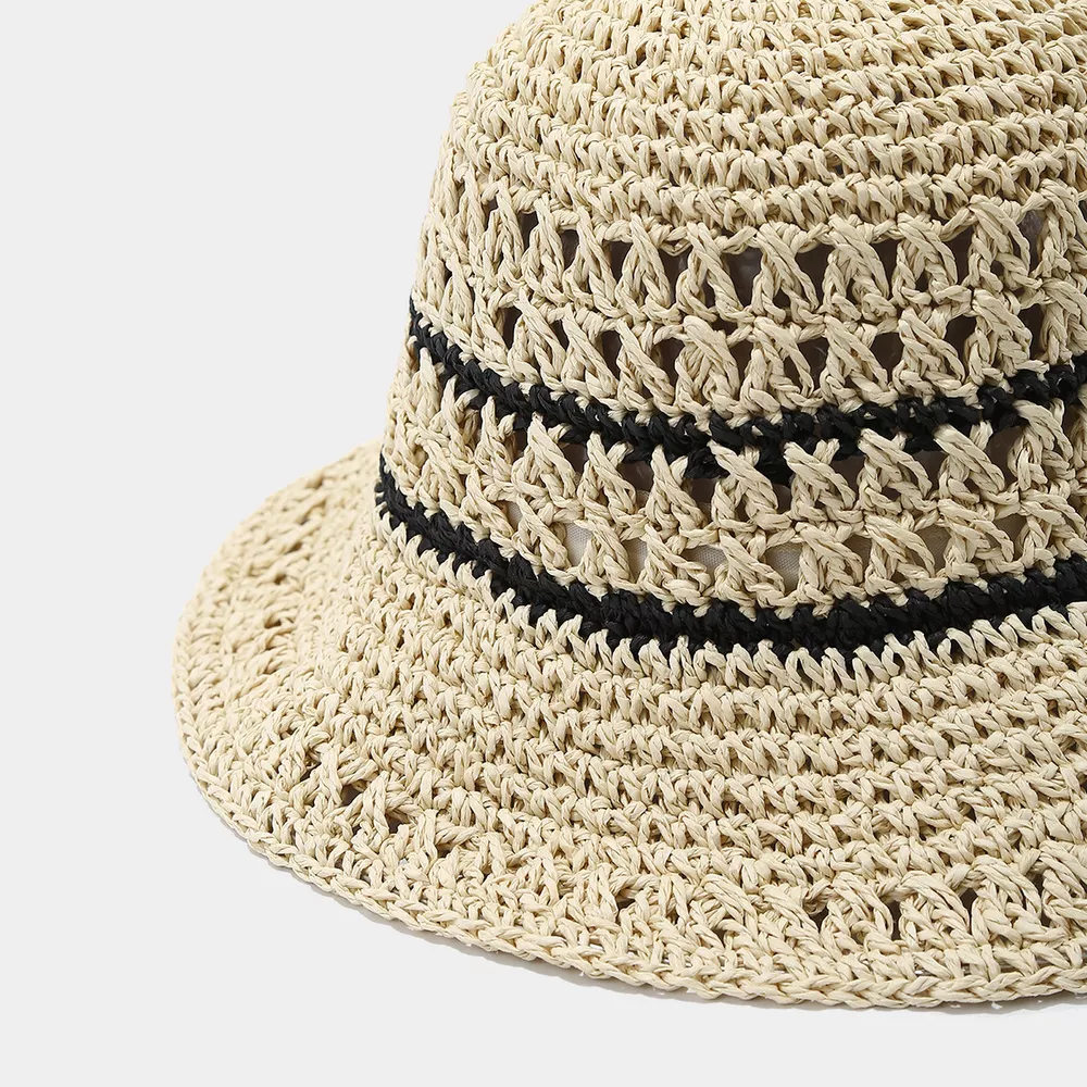 Straw Woven Bucket Hat, image 3
