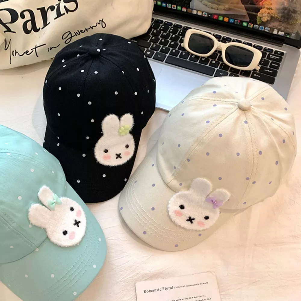 Bunny Polka Dot Baseball Cap, image 3