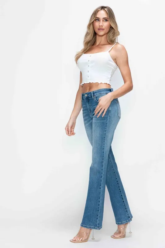 Full Size Cat's Whiskers Mid Rise Bootcut Jeans, image 7