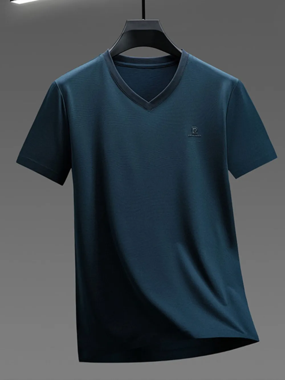 Men's Plus Size V-Neck Short Sleeve T-Shirt, image 6