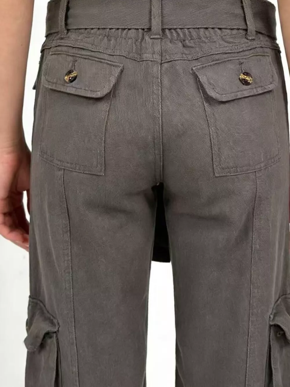Wide Leg Cargo Jeans, image 6