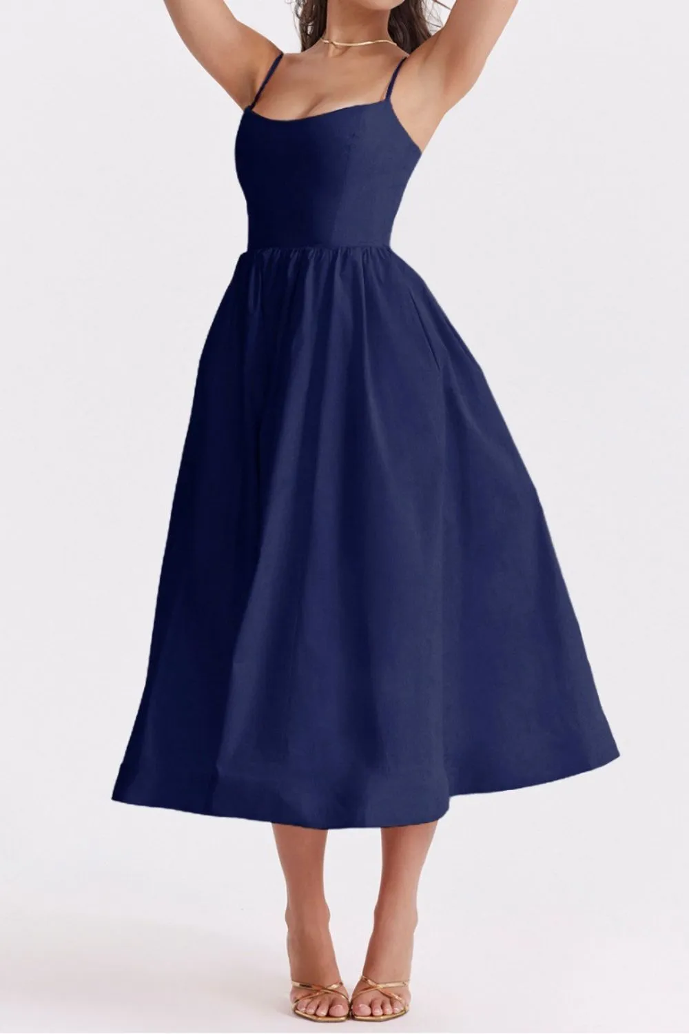 Floral Print Spaghetti Strap Midi Dress, image 14