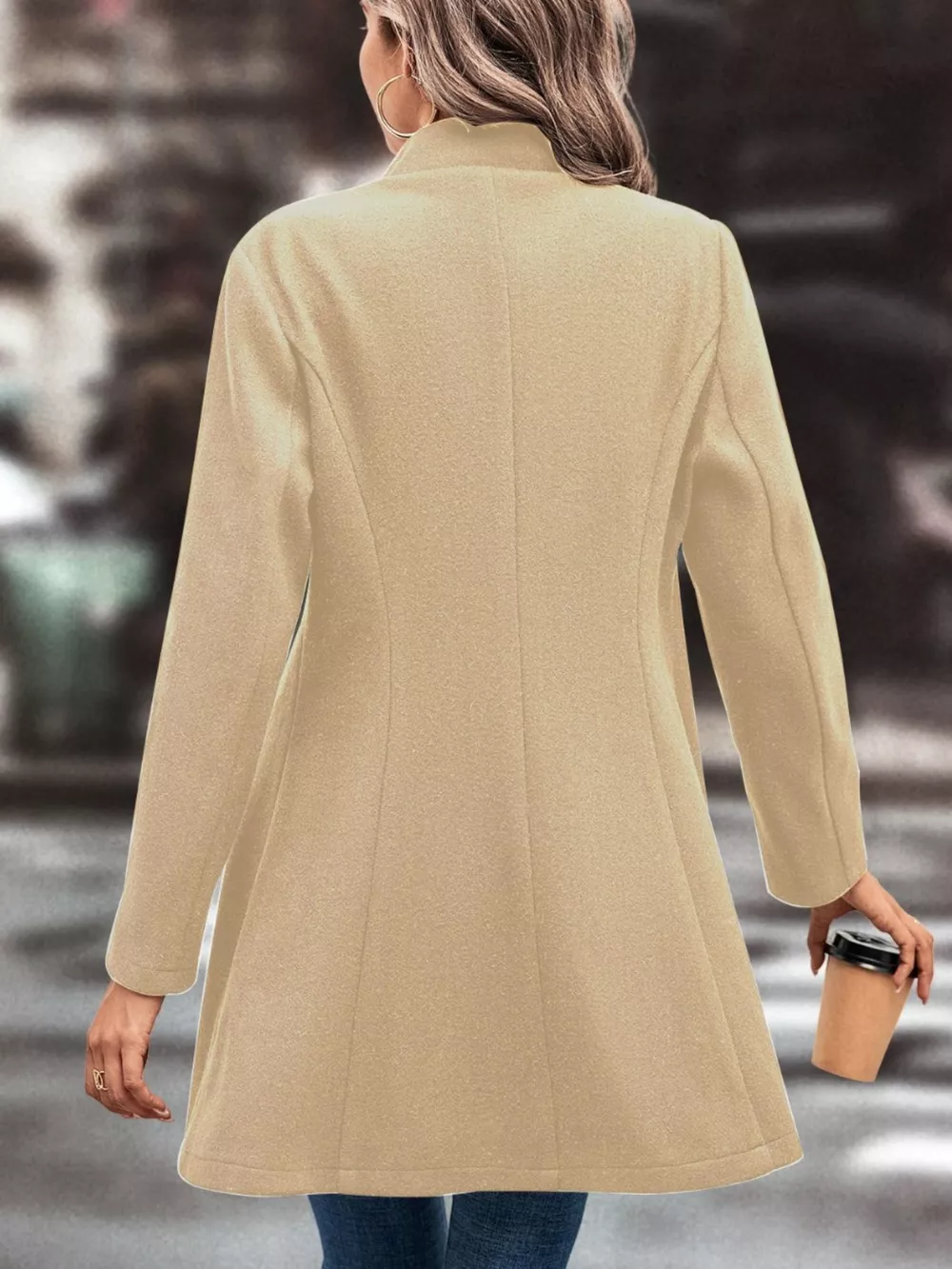 Button Up Longline Coat, image 11