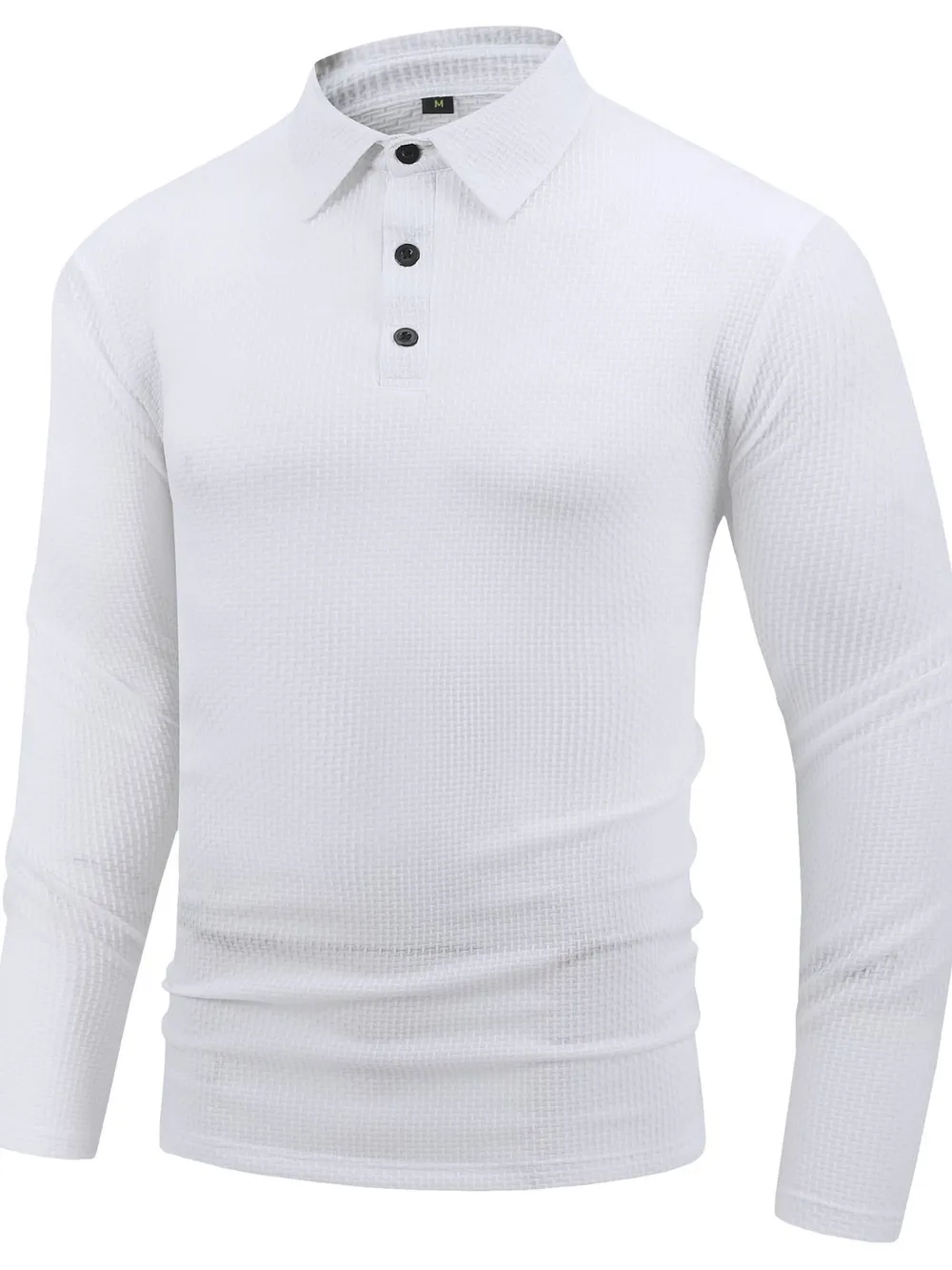 Men's Full Size Button Detail Long Sleeve Top Plus Size, image 2