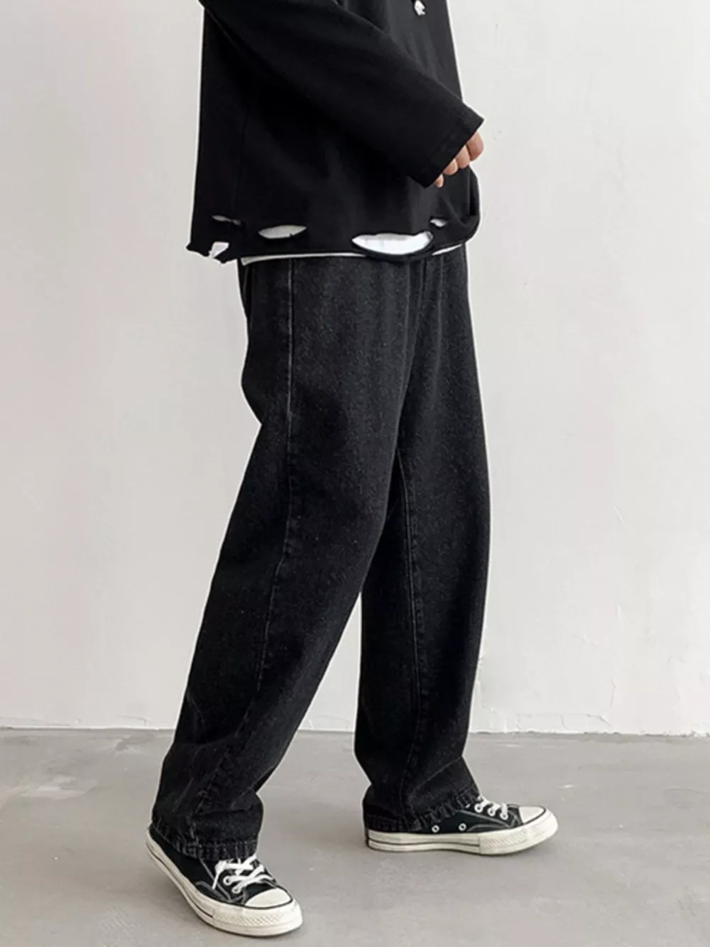 Men's Wash Loose Fit Jeans, image 9