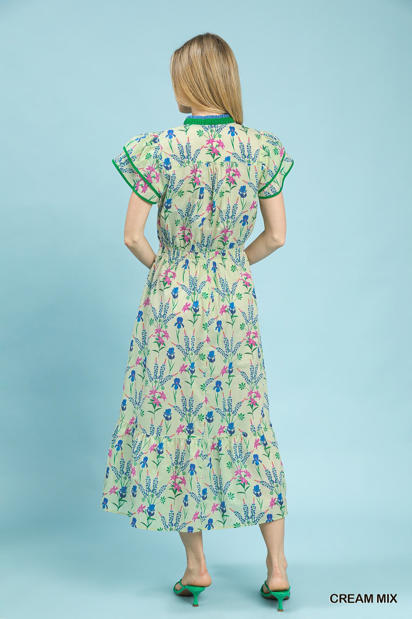 Mix Floral Midi Dress, image 4