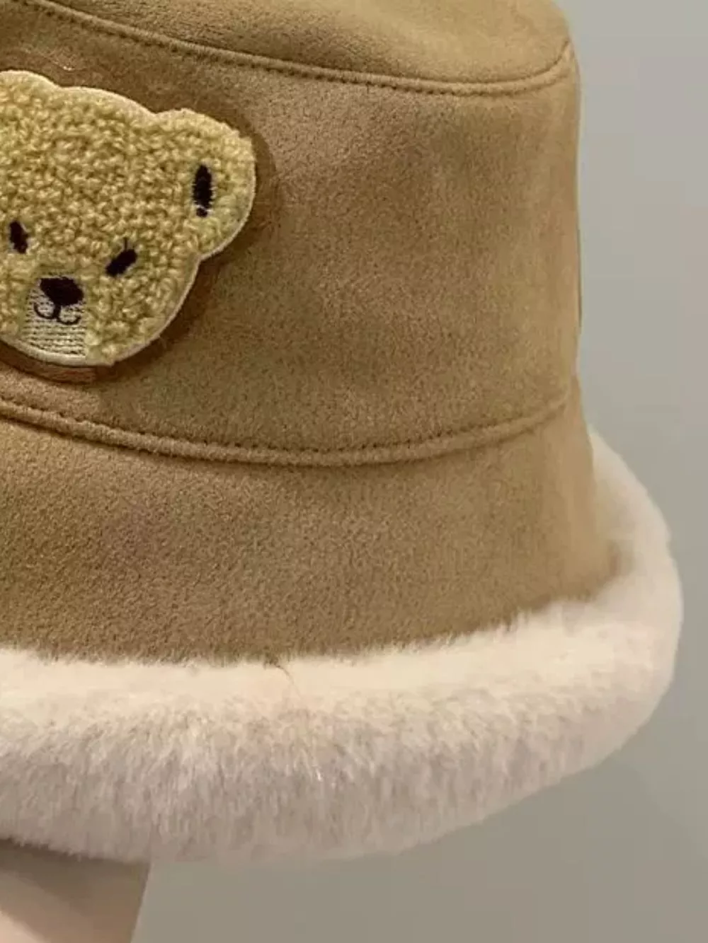 Children's Warm Plush Trim Bucket Hat, image 12