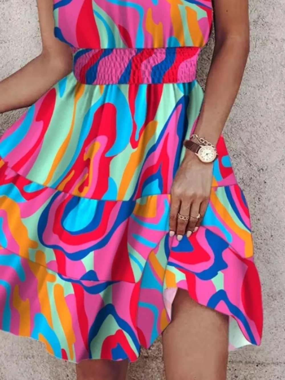 Paisley Print Halter Neck Mini Dress, image 11