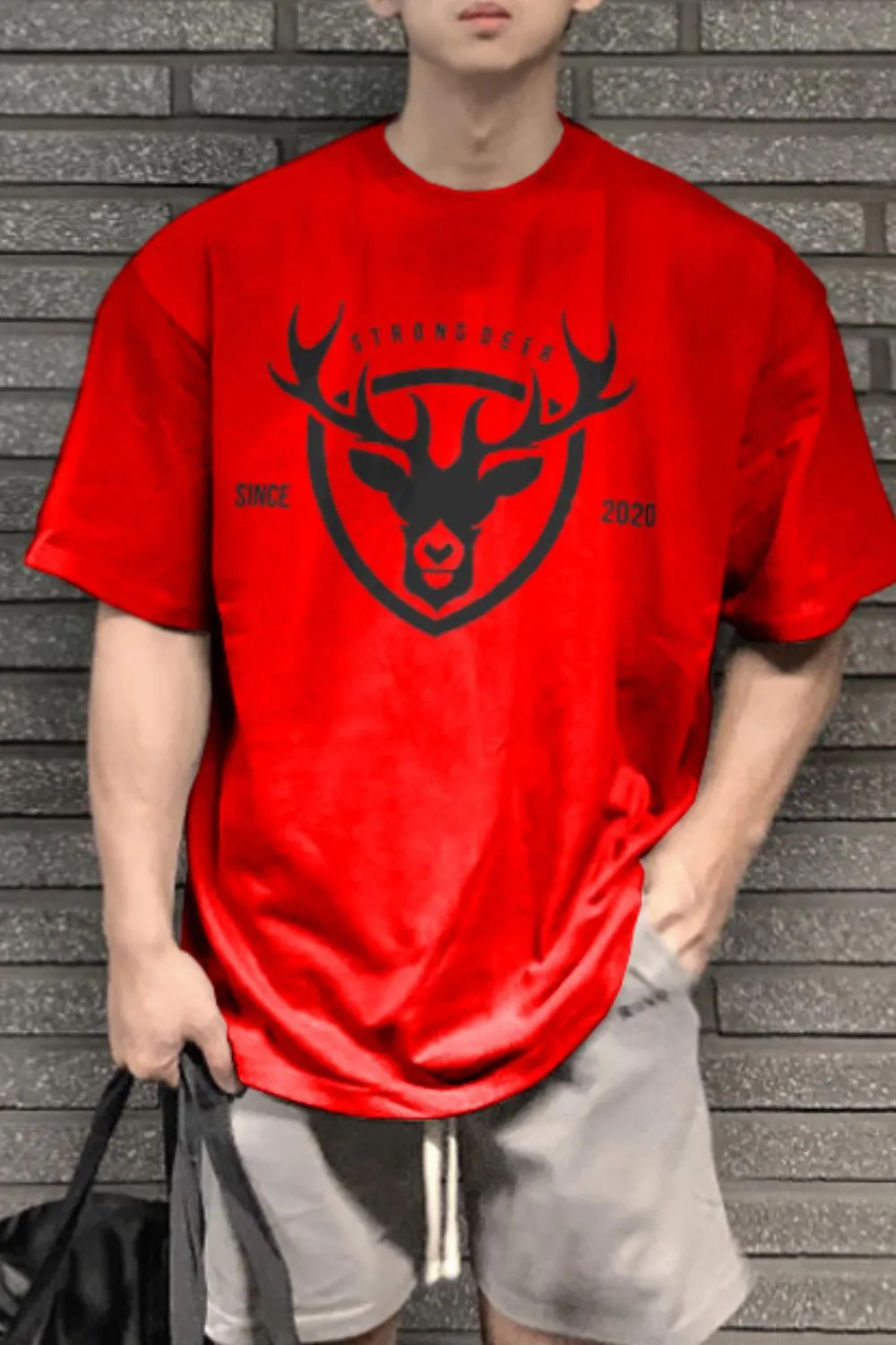Men's Plus Size Graphic Round Neck Half Sleeve T-Shirt, image 5