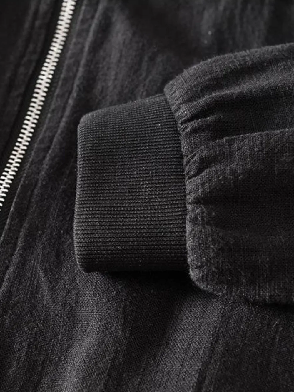 Men's Plus Size Zip Up Long Sleeve Jacket, image 4