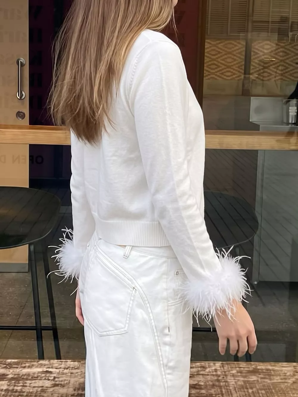 Fuzzy Cuffs Button Up Cardigan, image 5