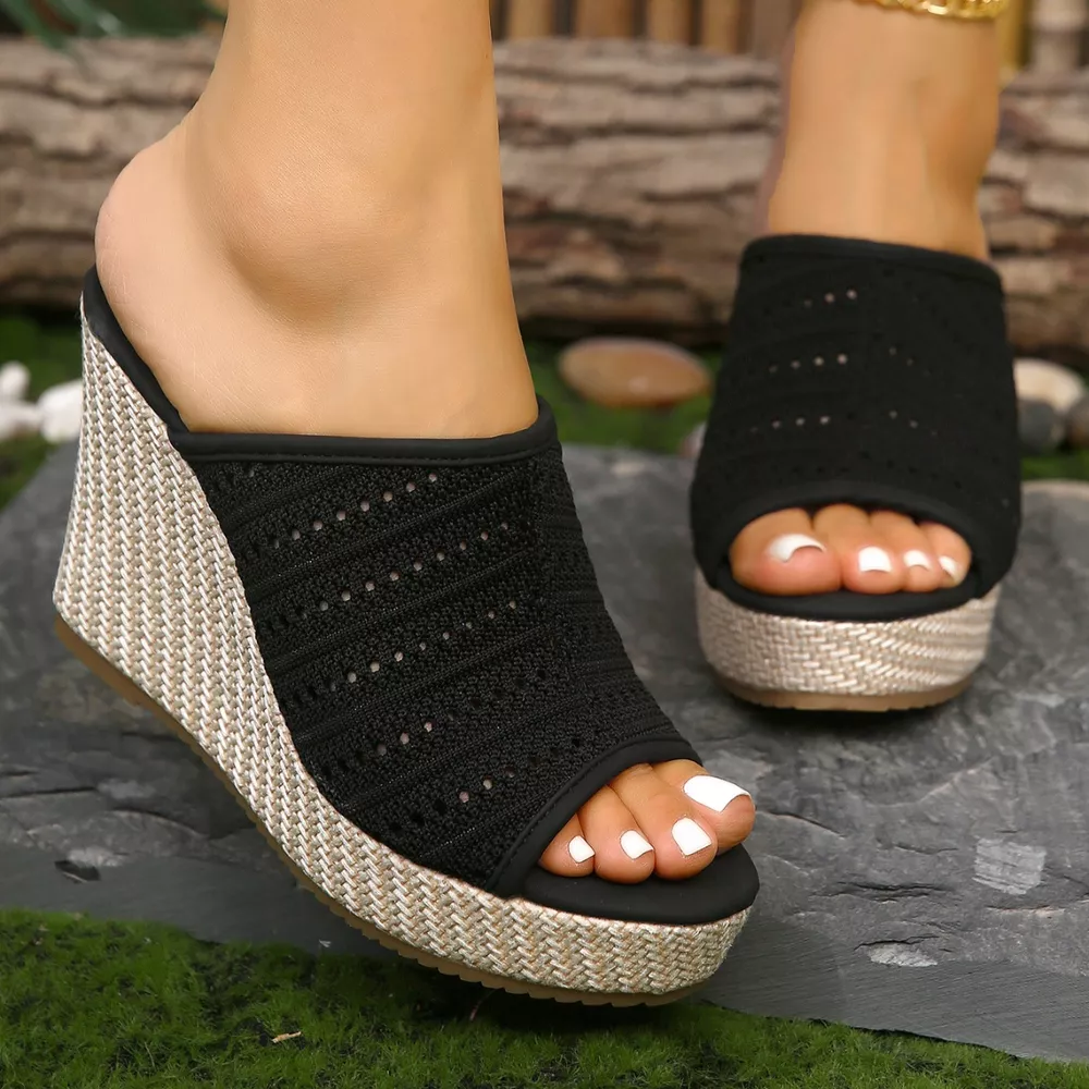 Open Toe Wedge Sandals, image 9