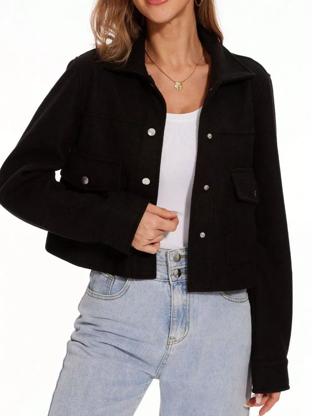 Snap Down Long Sleeve Jacket, image 15
