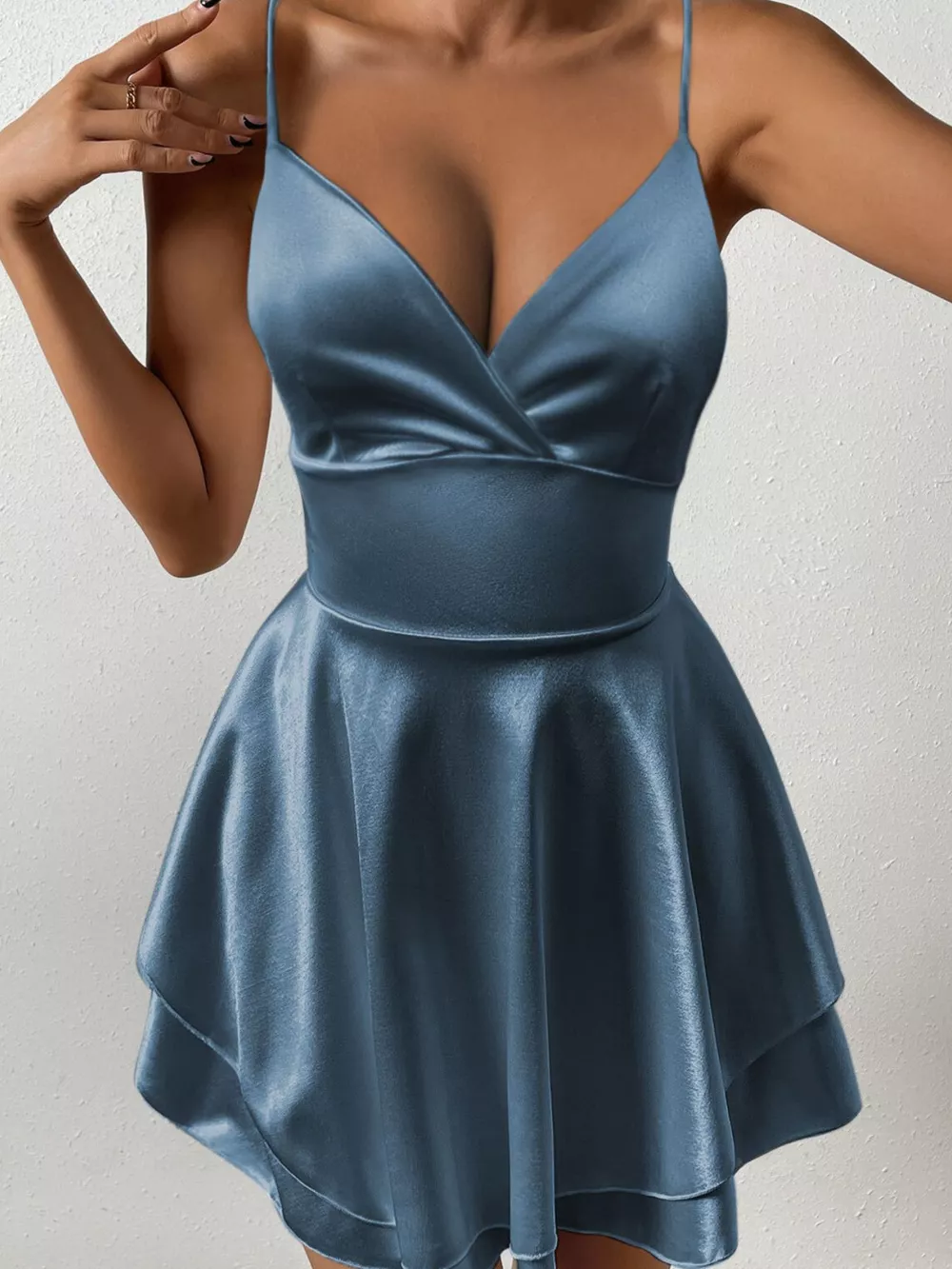 Tie Back Layered Cami Dress, image 15