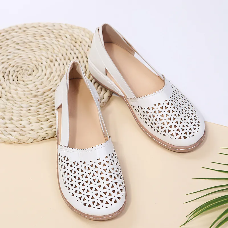 Cutout Round Toe Slip-Ons, image 3