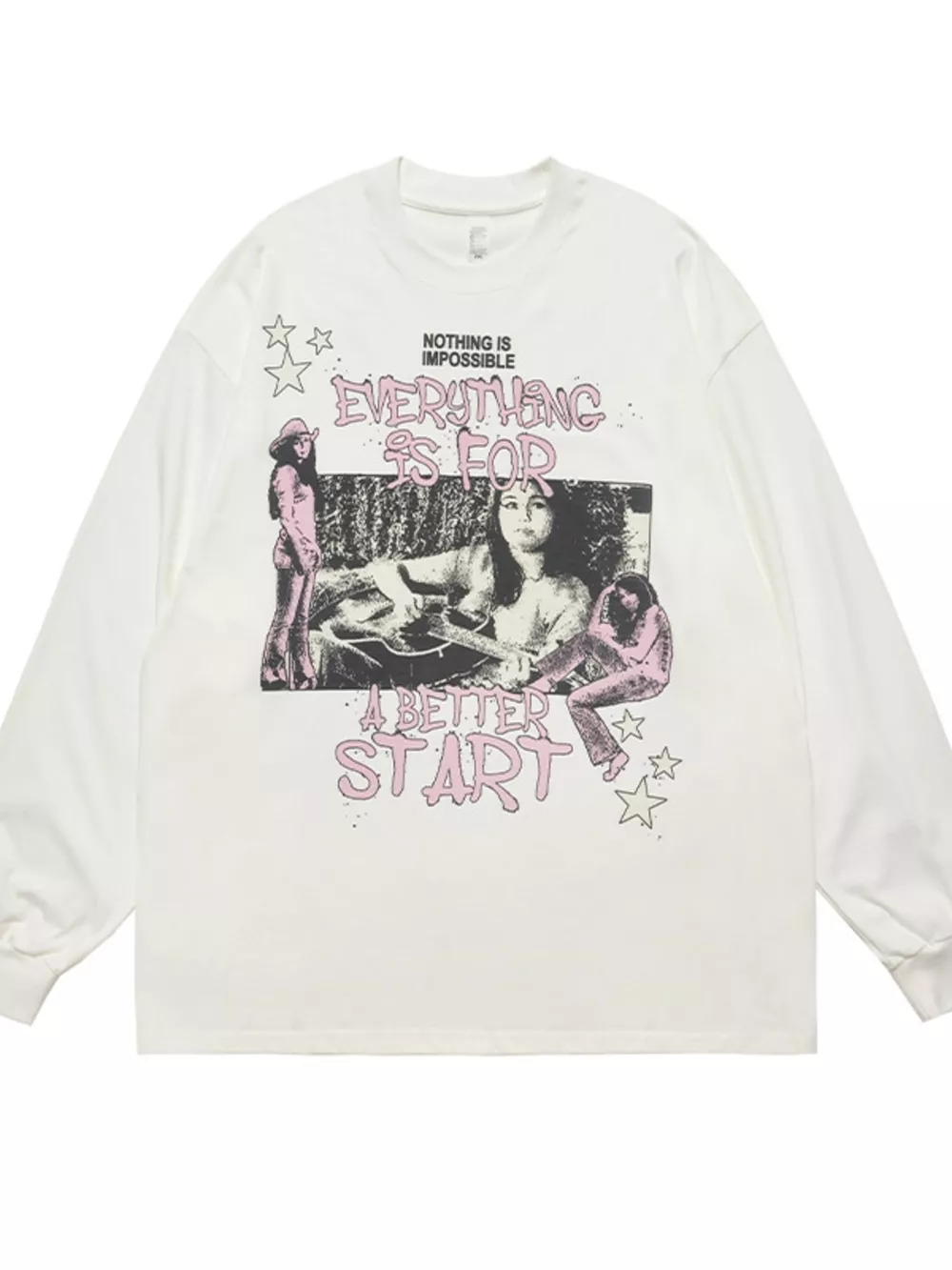 Men's Graphic Round Neck Long Sleeve T-Shirt, image 6