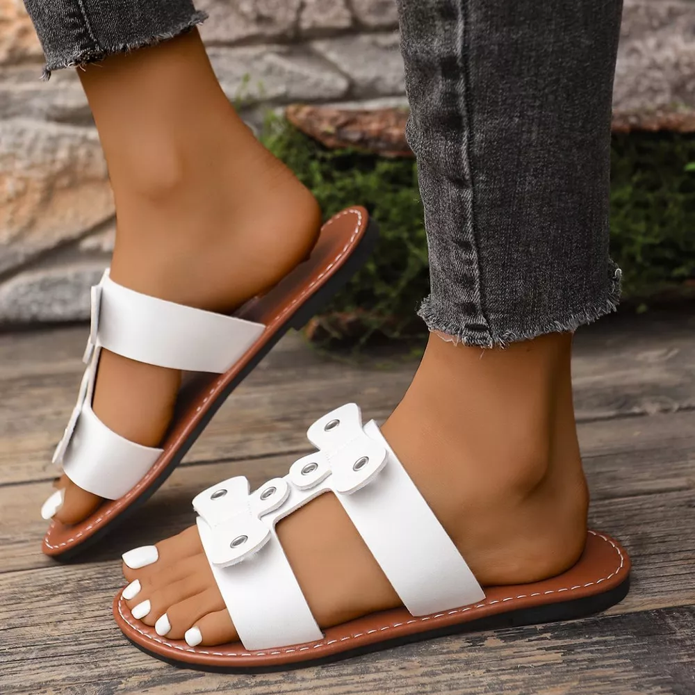 Open Toe Flats Sandals, image 6