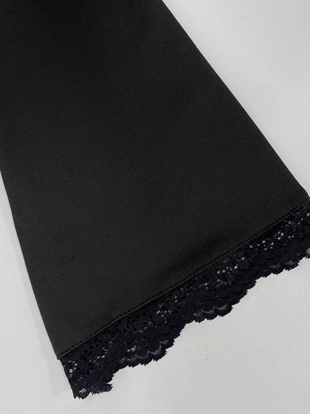 Lace Trim Bell Sleeve Tie Blouse, image 10