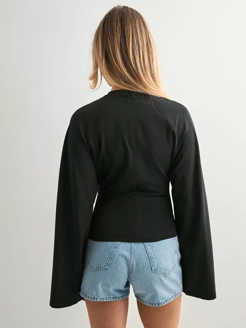 Full Size Solid Color Long Sleeve T-Shirt Plus Size, image 12