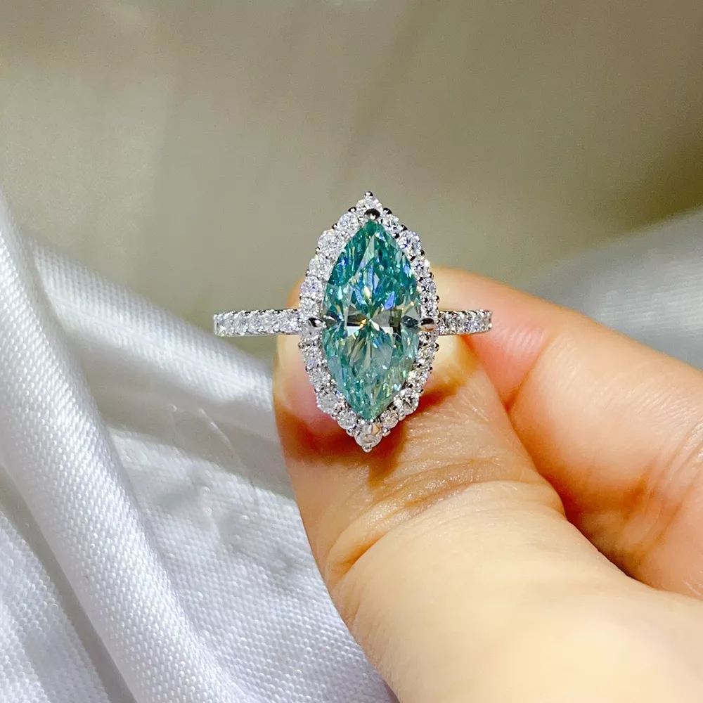 3 Carat 925 Sterling Silver Moissanite Ring, image 4