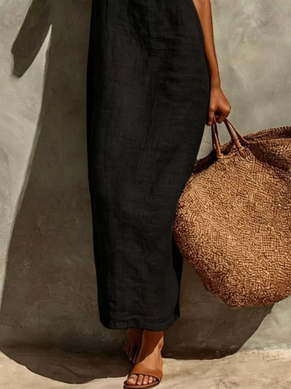 Sleeveless Linen Casual Maxi Dress, image 12