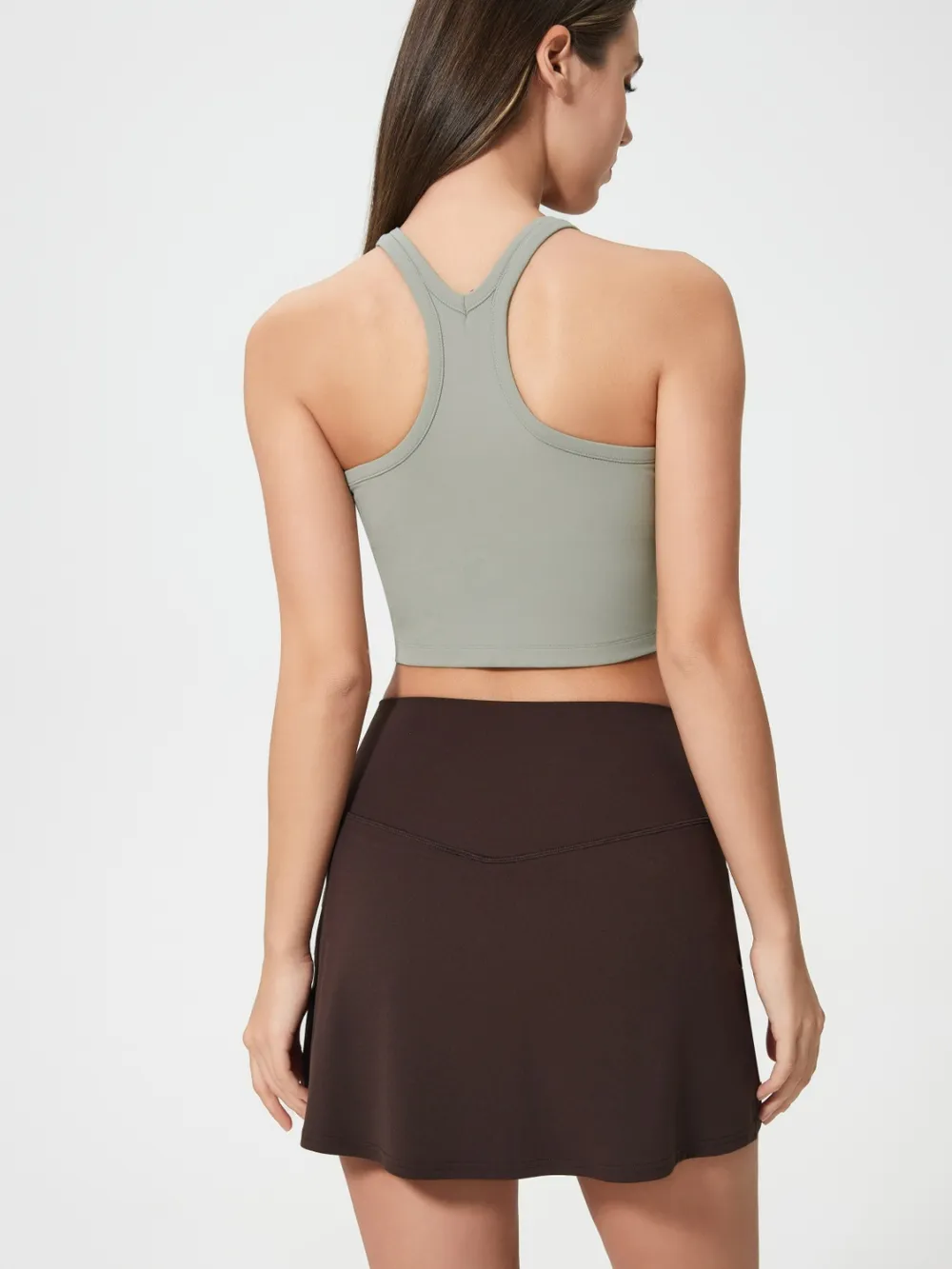 Scoop Neck Active Tank with Detachable Chest Pads, image 14