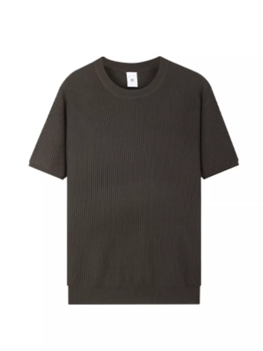 Men's Plus Size Ribbed Knit Relaxed Fit T-Shirt, image 3
