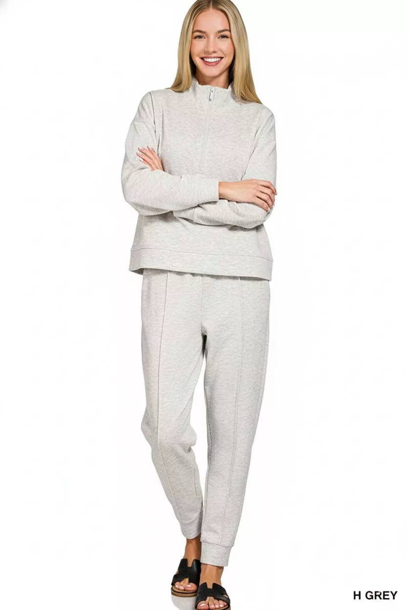 Scuba Half Zip Pullover and Jogger Set, image 2