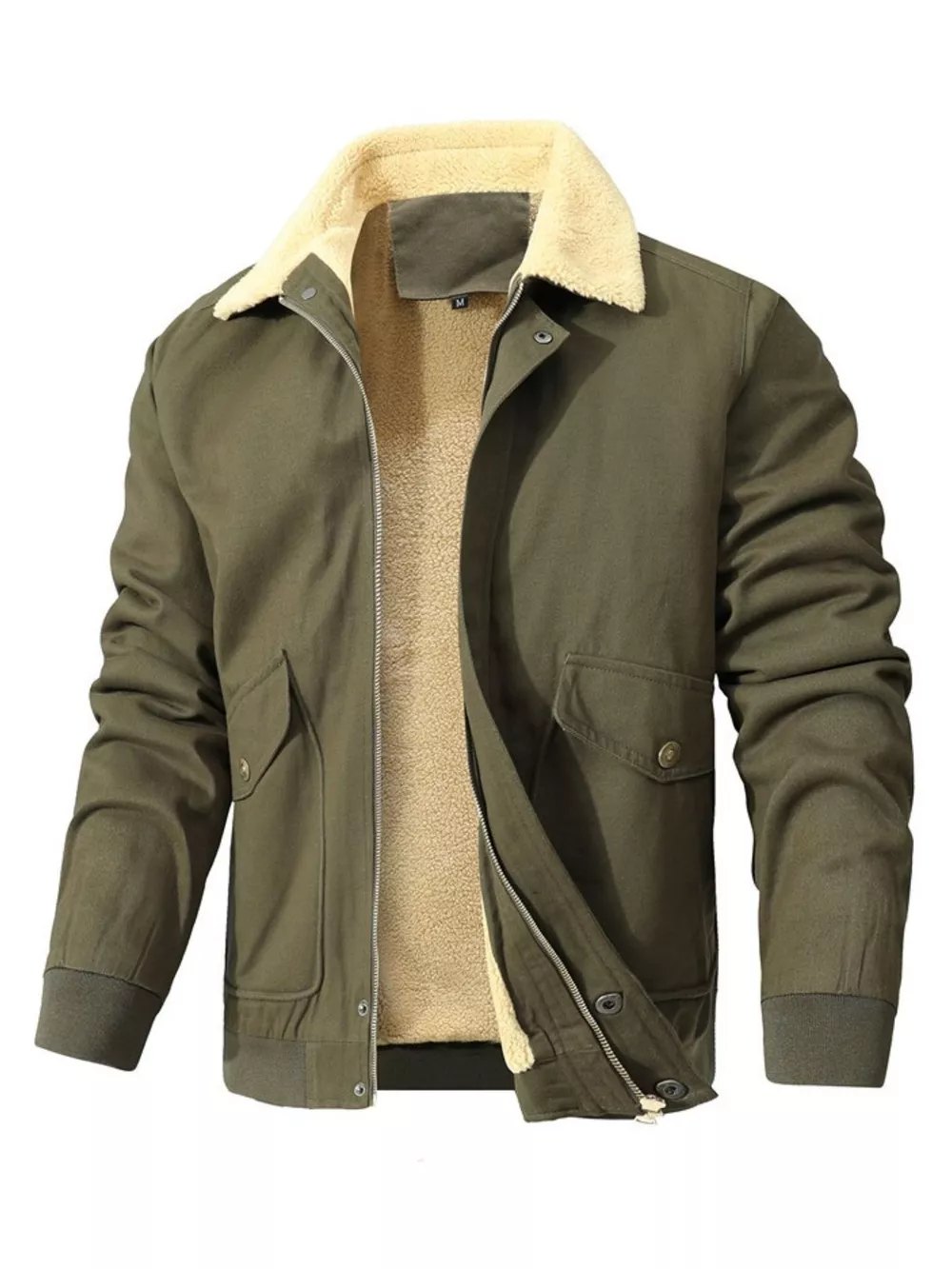 Men's Warm Sherpa Lined Jacket