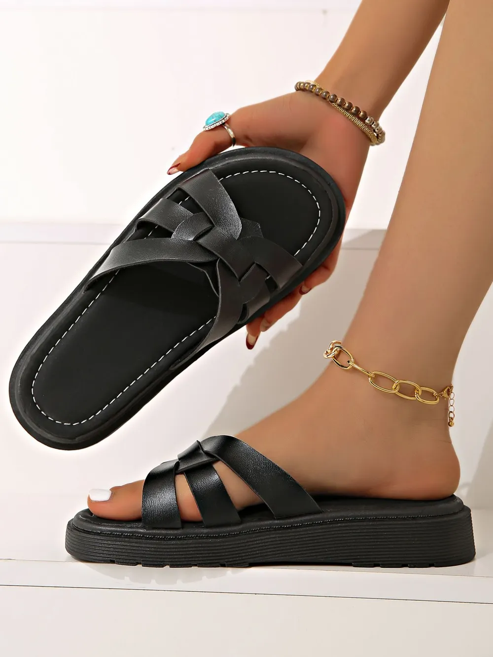 Open Toe Platform Sandals, image 4