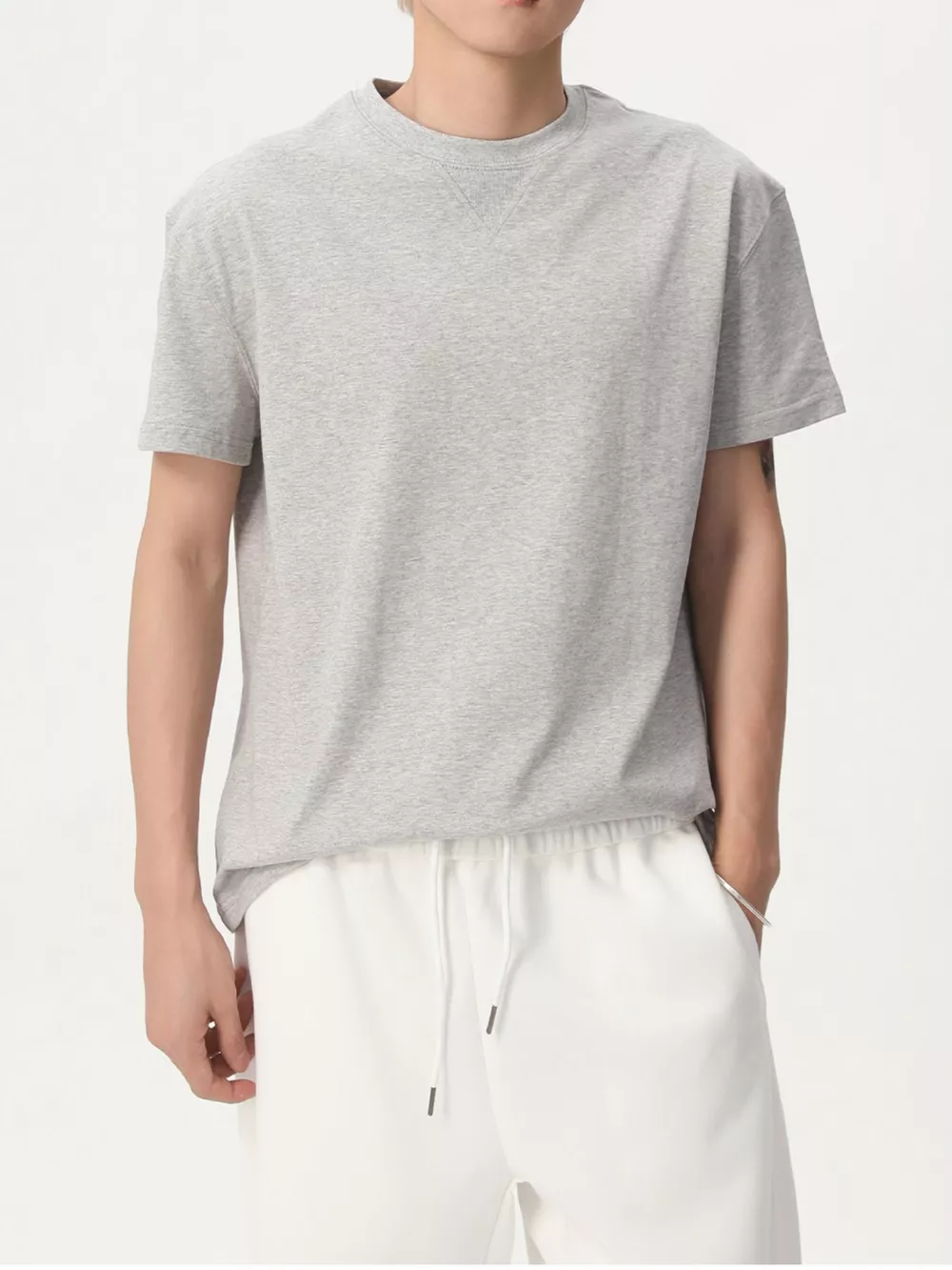 Men's Round Neck Short Sleeve Tee, image 2