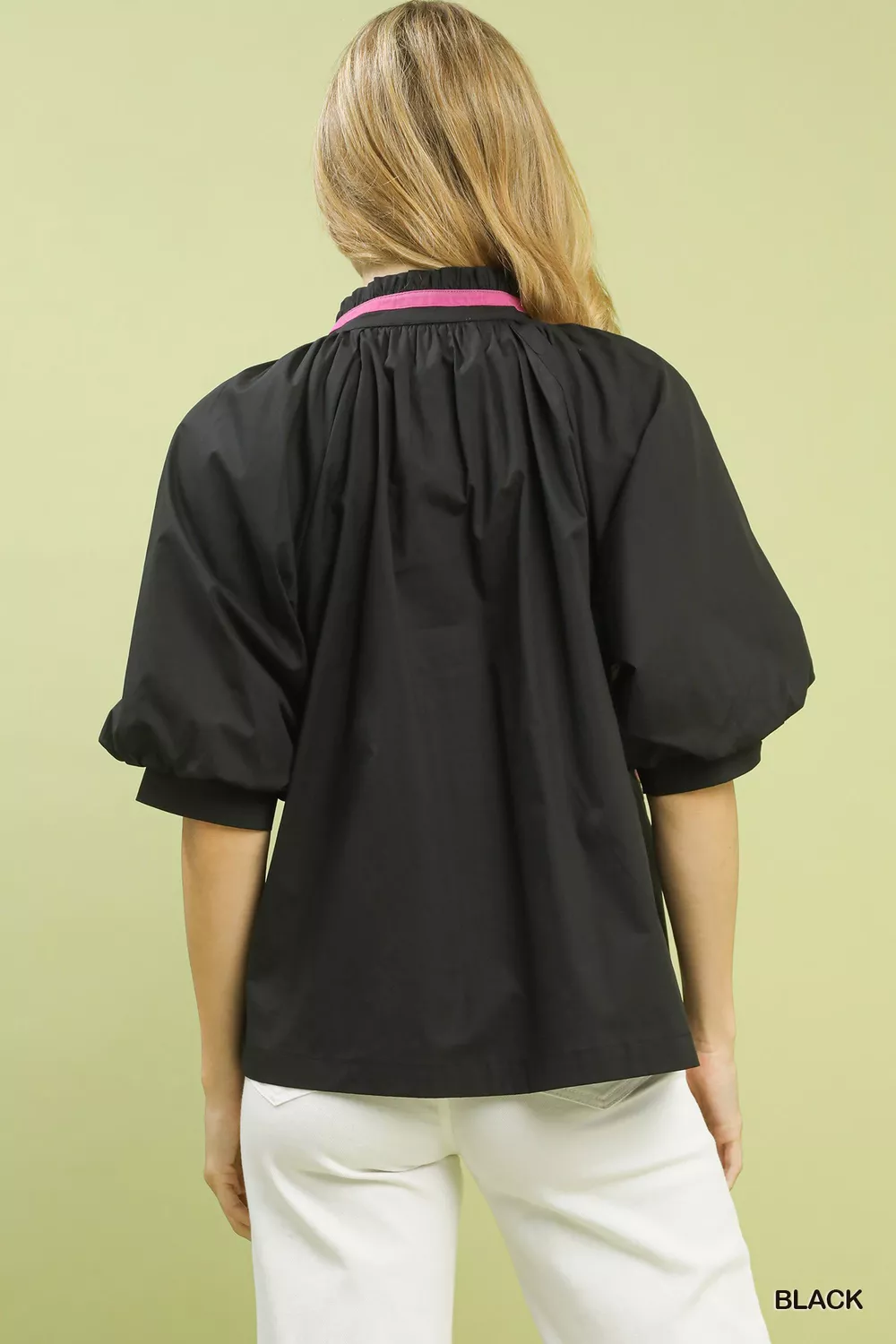 Embroidered Floral V-Neck Blouse, image 3