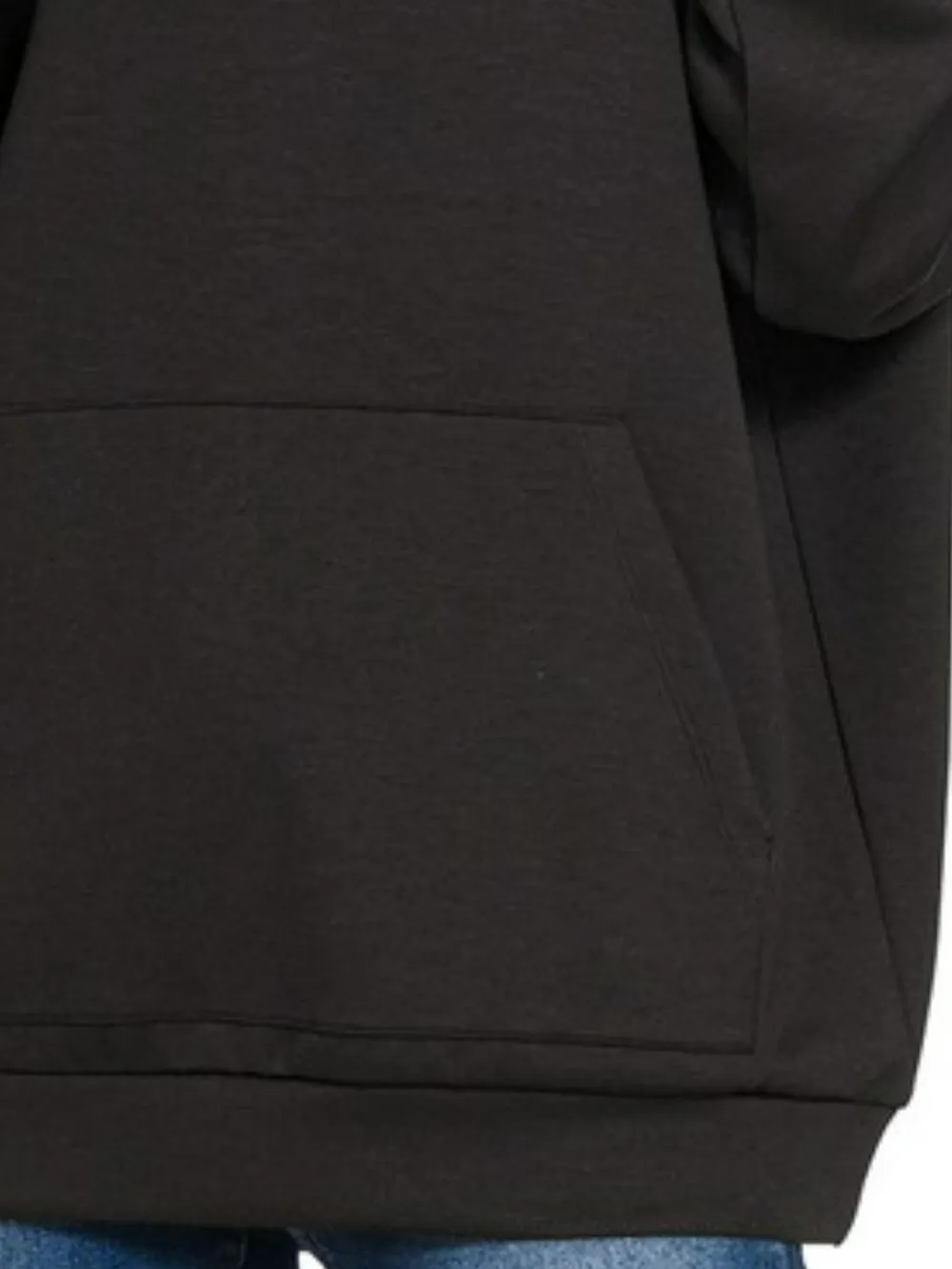 Oversized Scuba Hoodie with Kangaroo Pocket, image 3