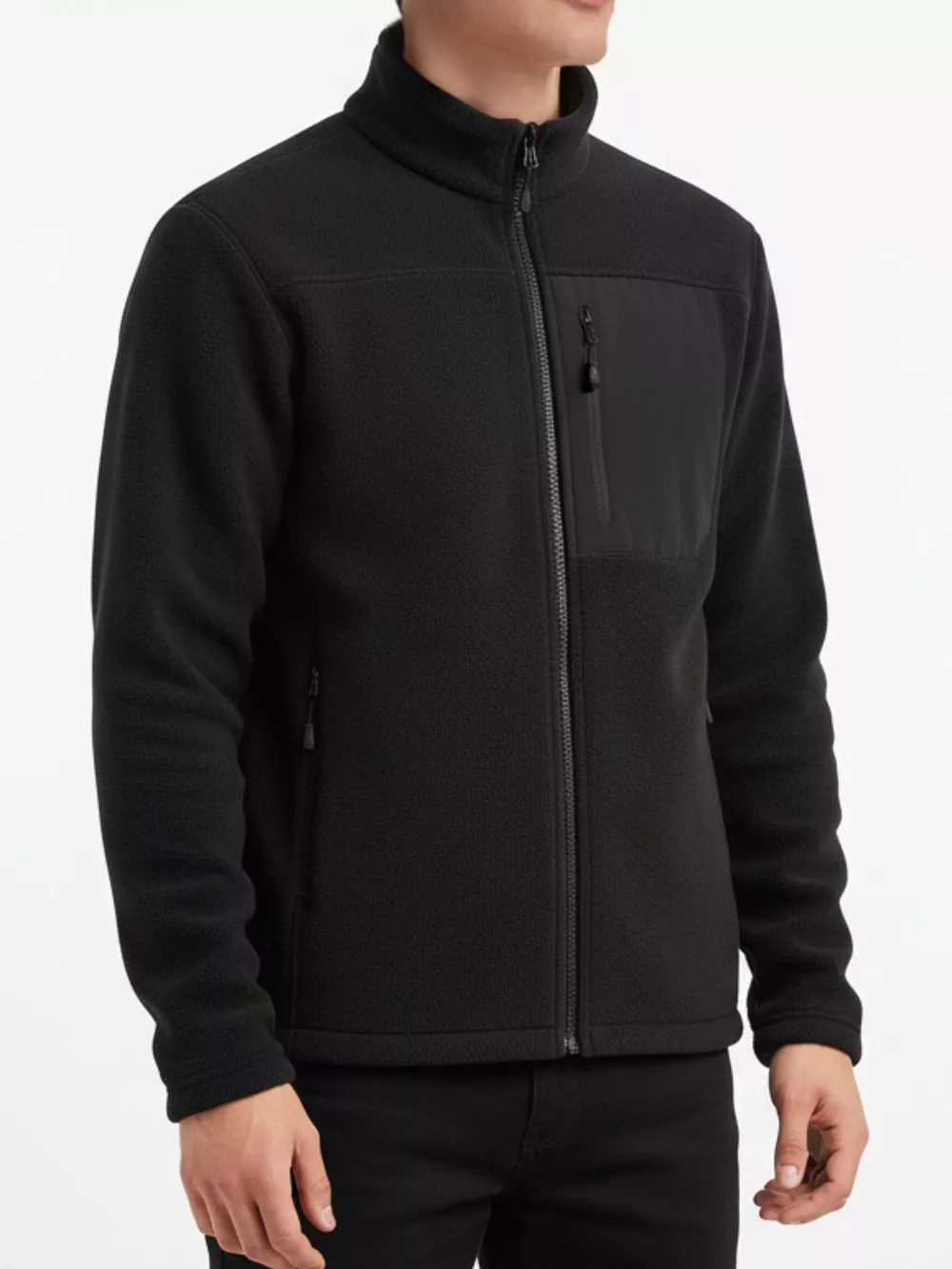 Men's Plus Size Up Long Sleeve Jacket, image 2