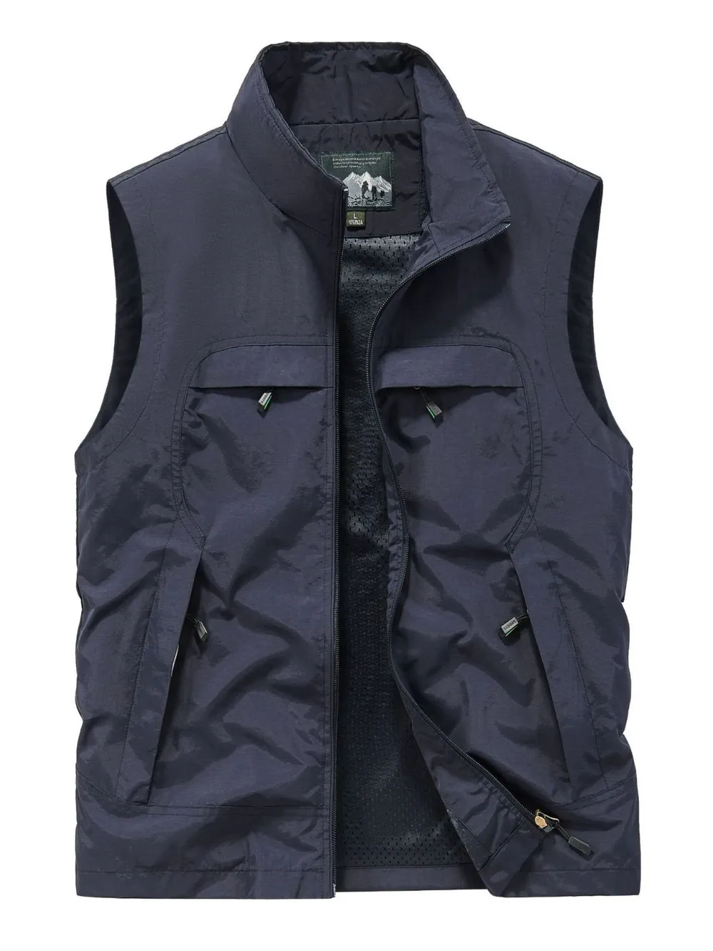 Men's Plus Size Zip Up Vest, image 9