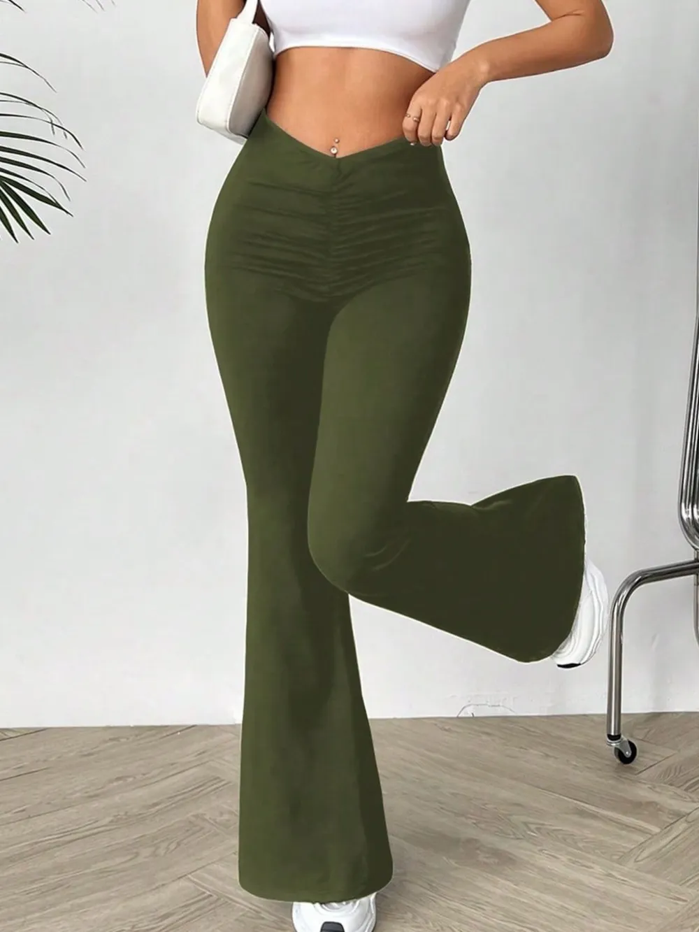 High Waisted Flare Pants, image 4