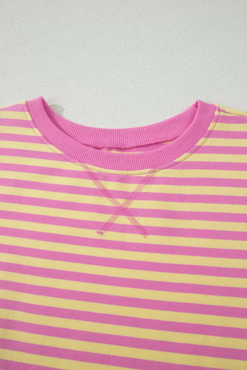 Striped Round Neck Tee and Shorts Casual Set, image 5
