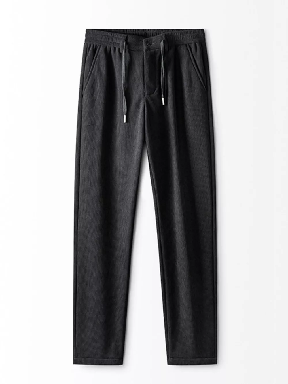 Men's Plus Size Casual Corduroy Drawstring Pants, image 8