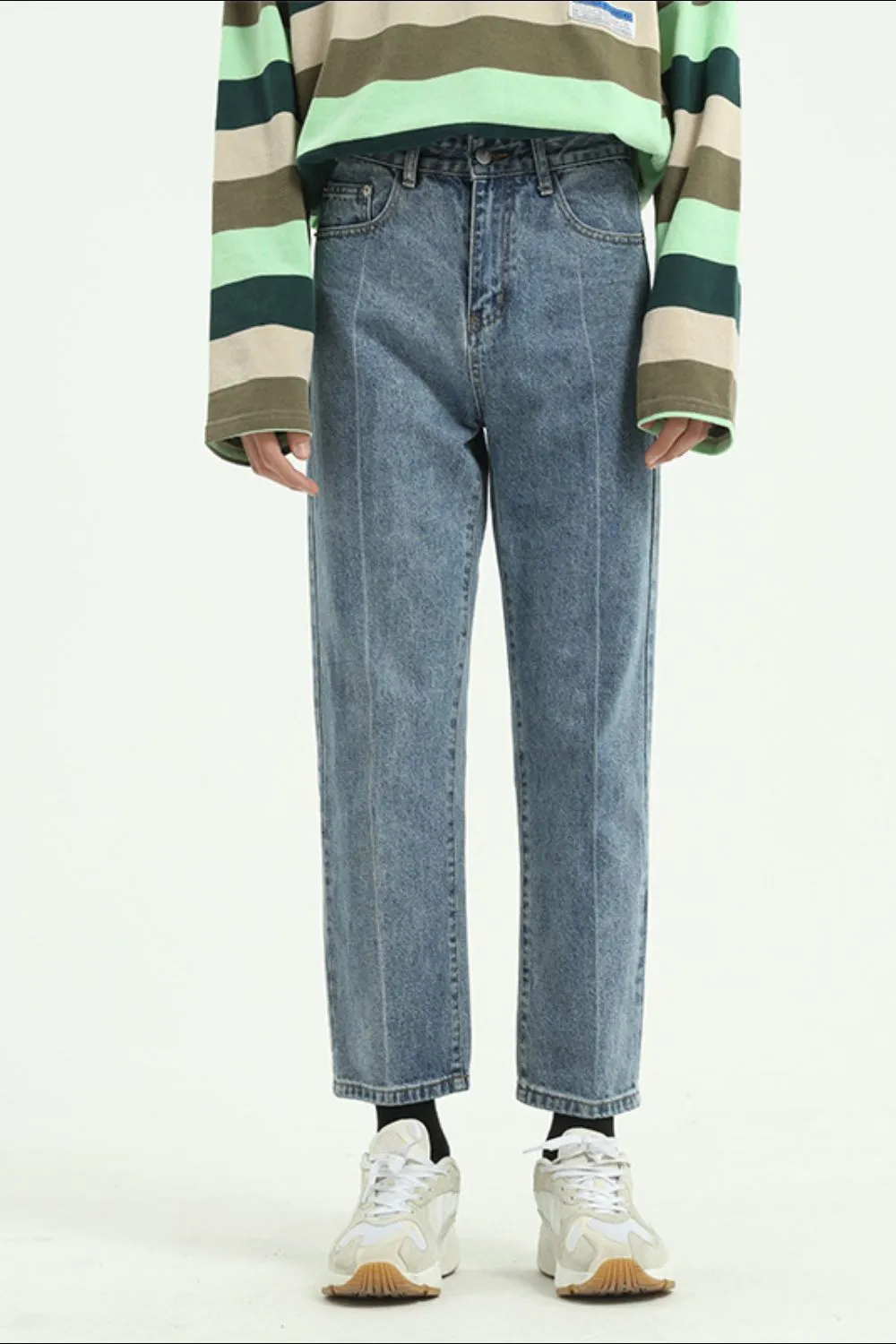 Straight Leg Jeans with Pockets, image 5