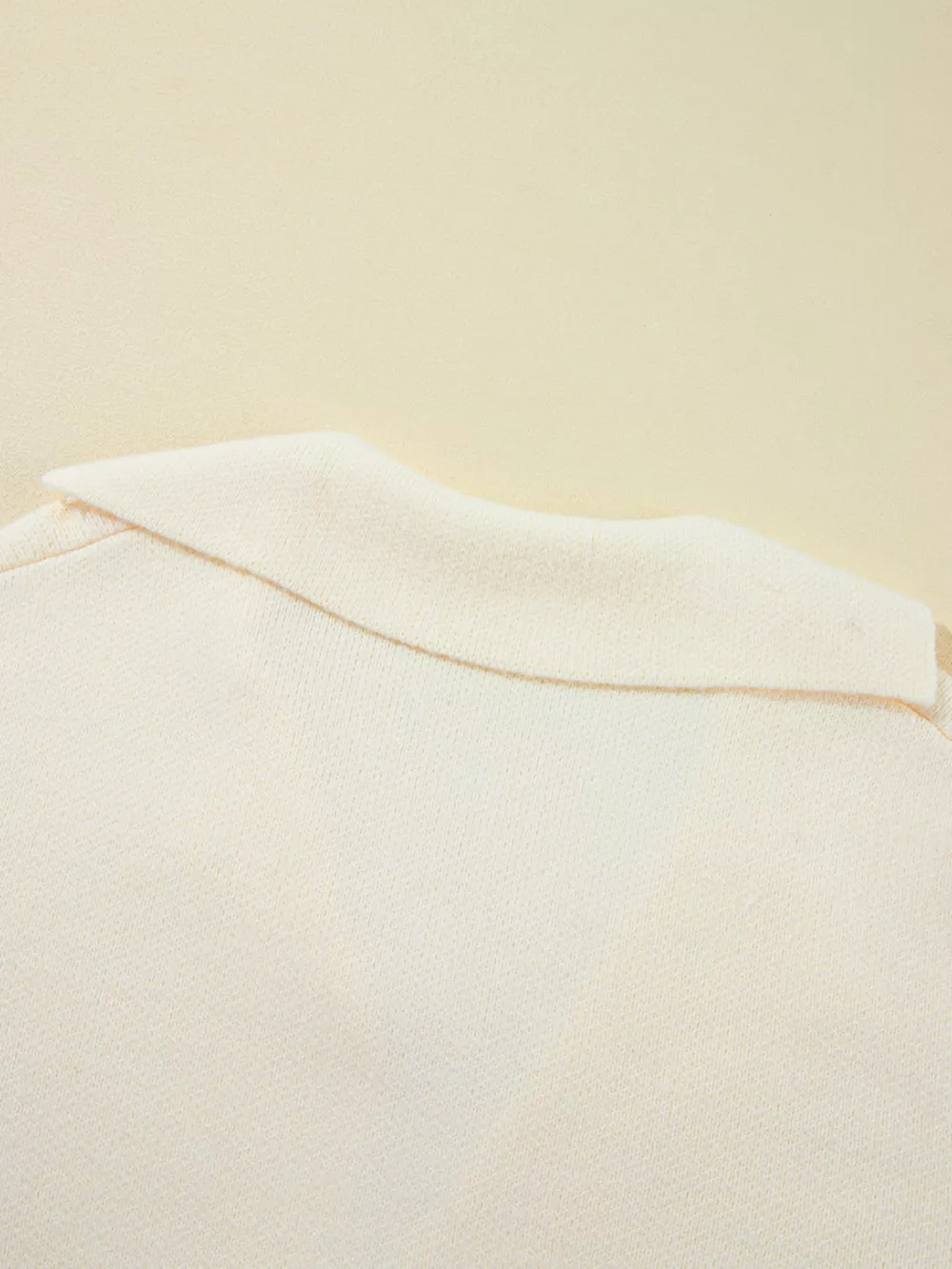 Solid Color Knit Lapel Collar Single Button Sweater Cardigan, image 5