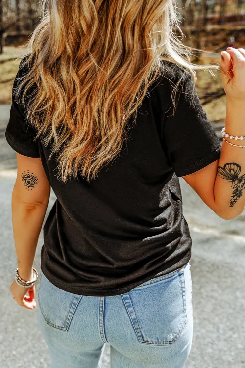 USA Round Neck Short Sleeve T-Shirt, image 3