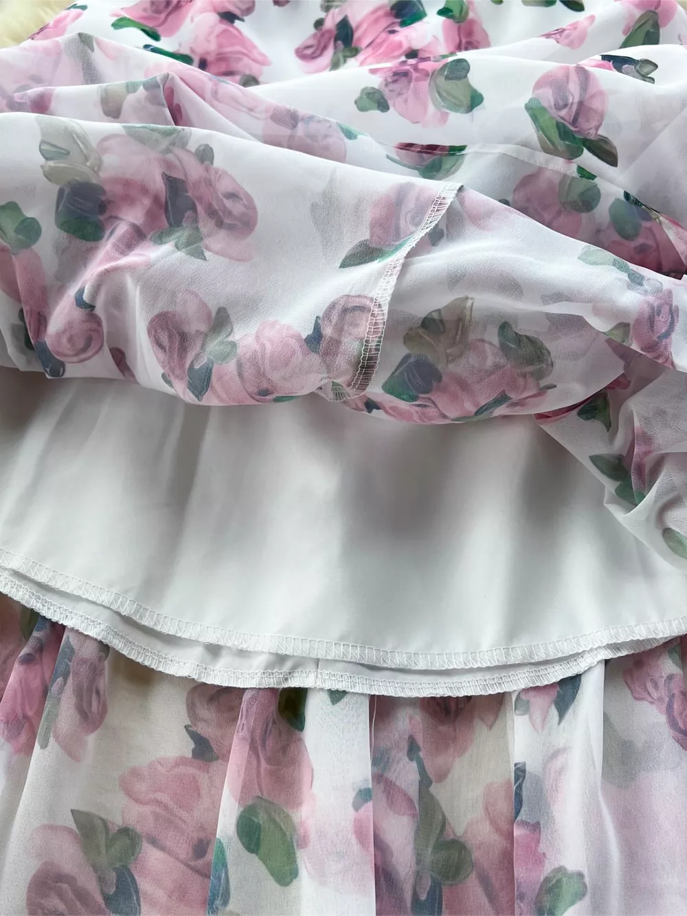 Floral Print Ruffle Hem Midi Dress, image 6