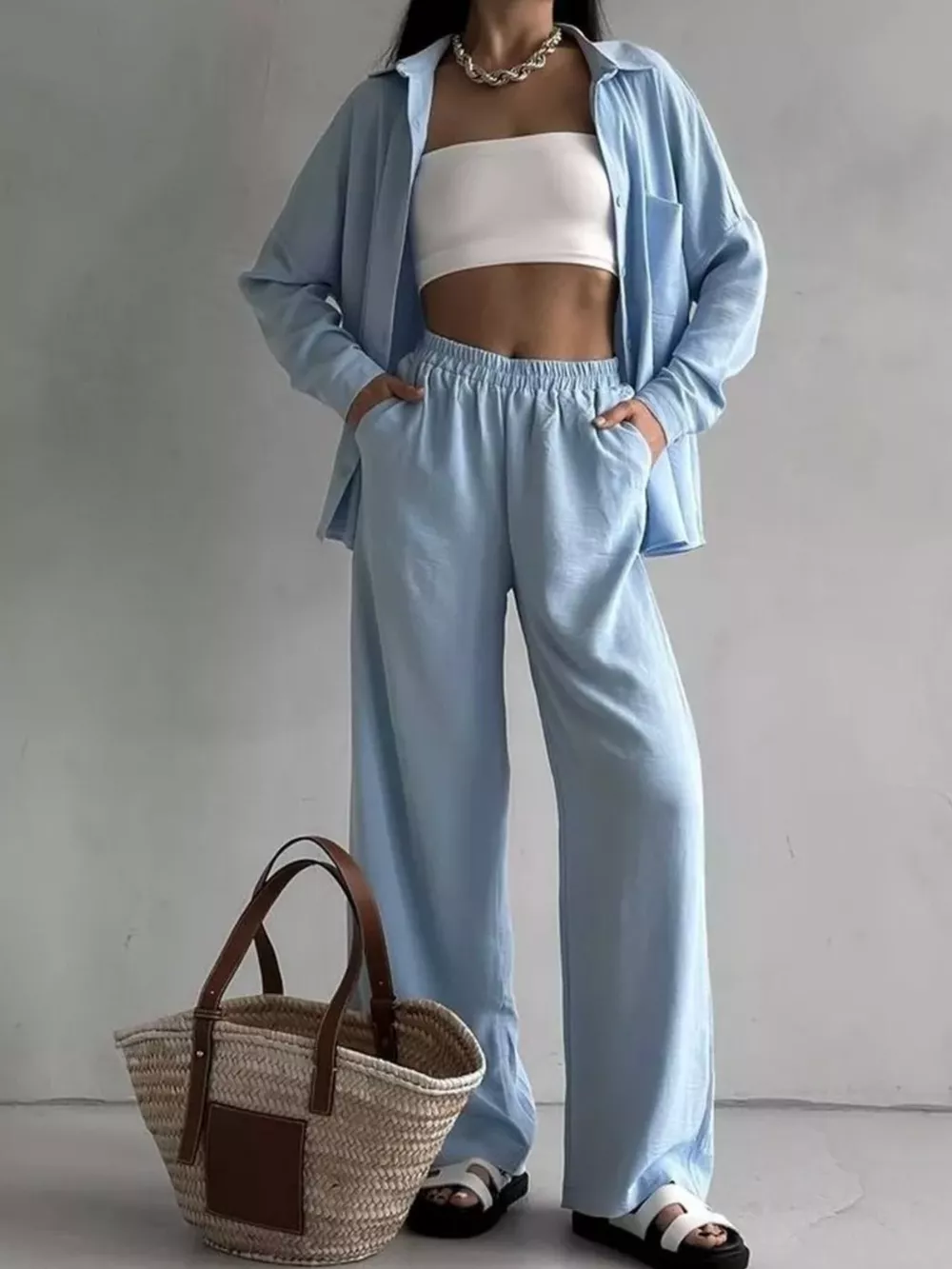 Button Down Shirt and Pants Set, image 2