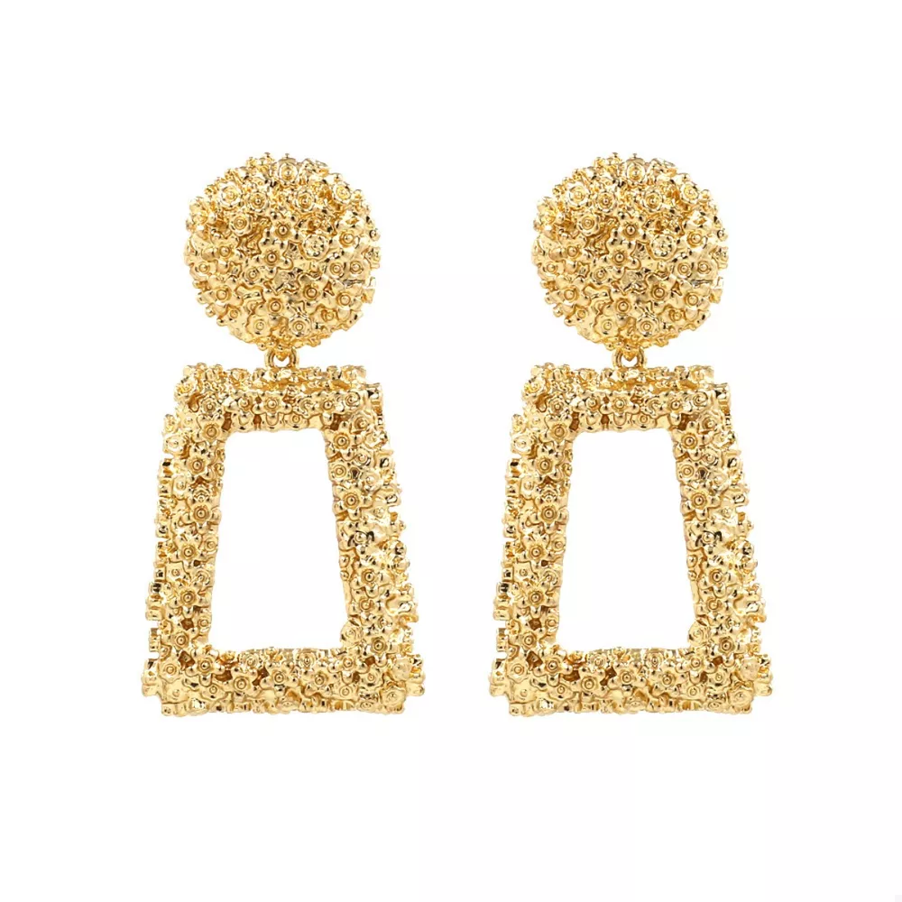 Geometric Dangle Earrings, image 4
