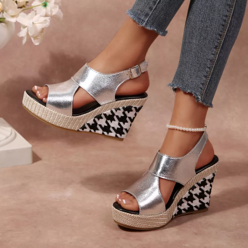 Open Toe Wedge Sandals, image 9