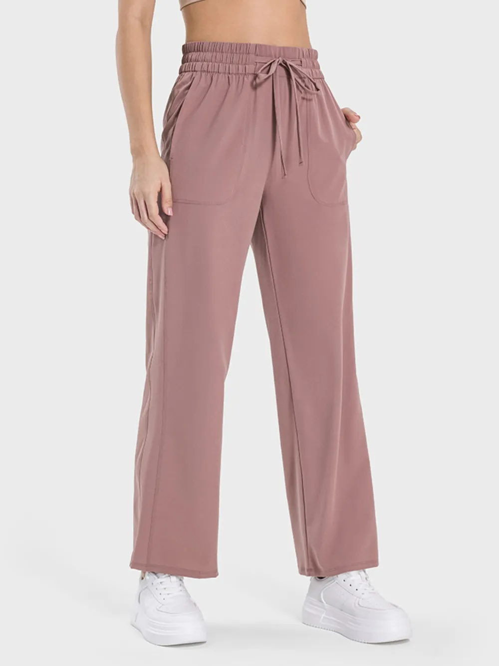 Drawstring Pocketed Active Pants, image 7