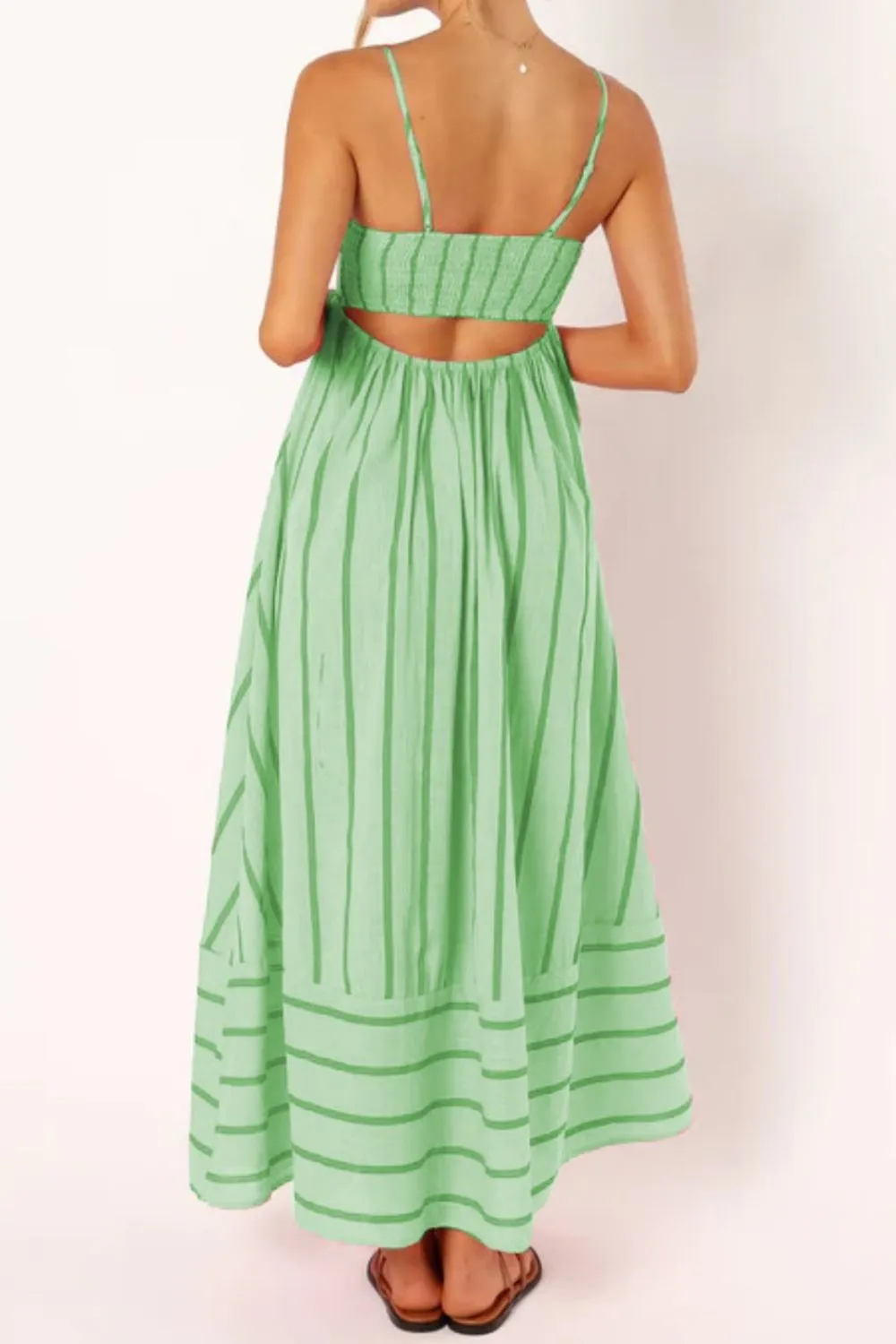 Striped Square Neck Cami Dress, image 13