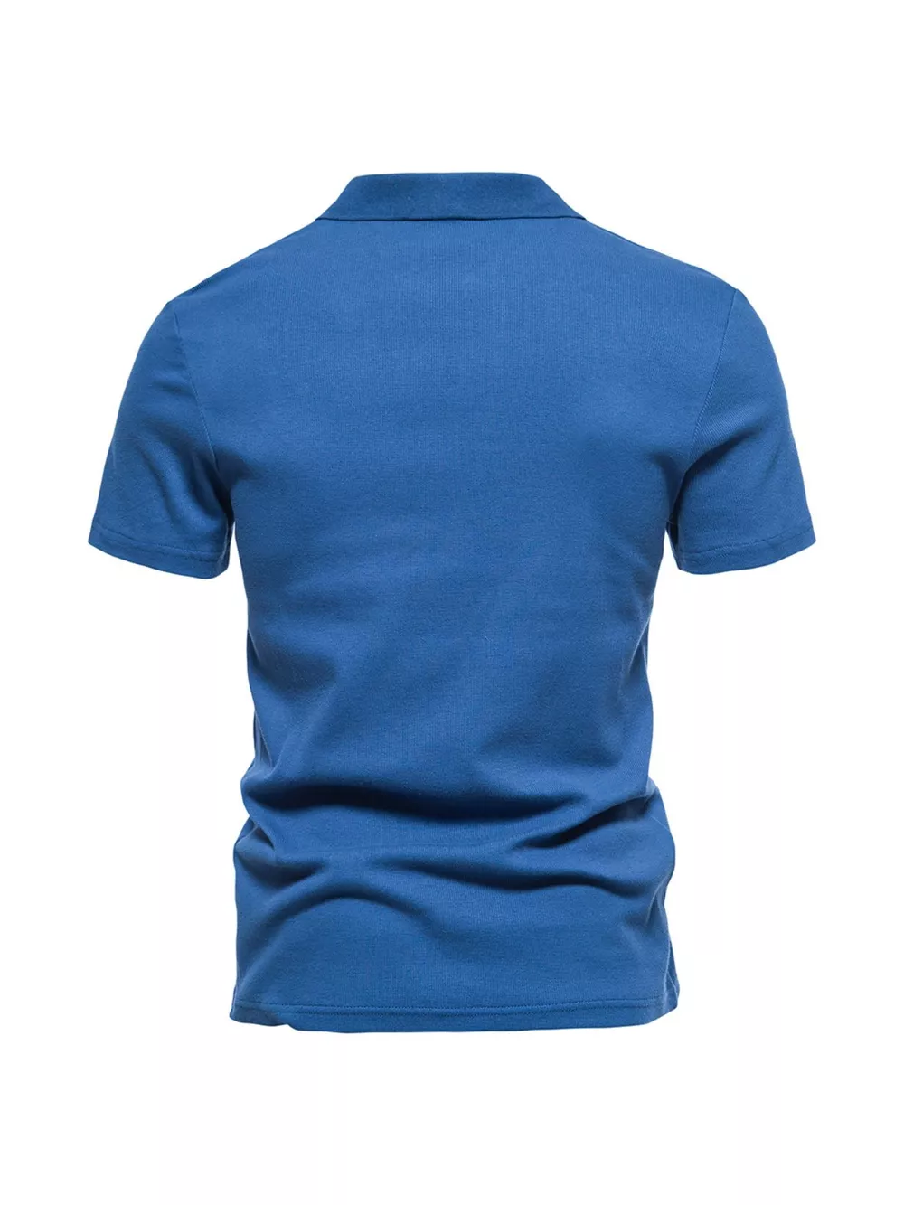 Men's Plus Size Casual Notched Short Sleeve Polo, image 9